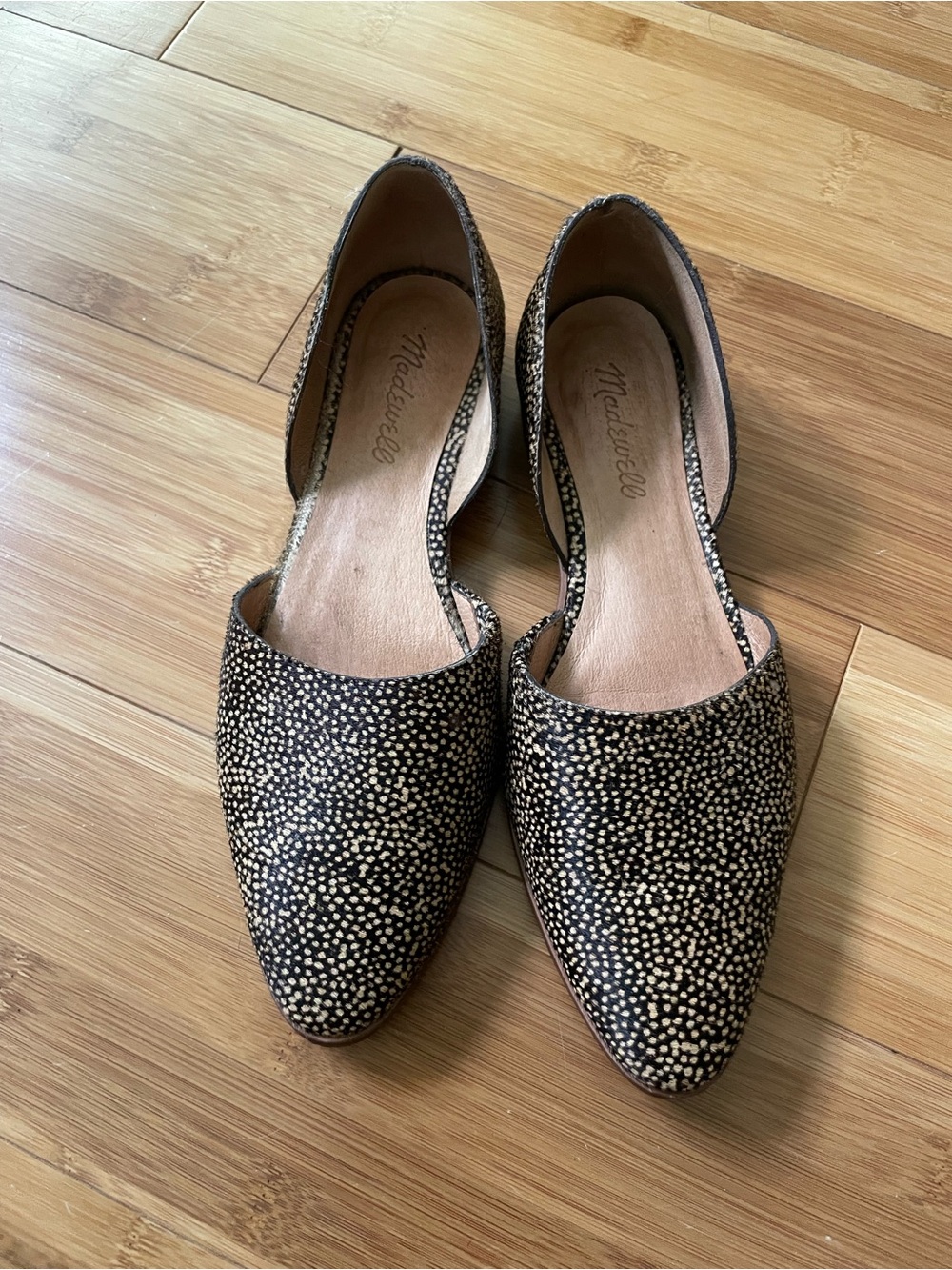 Madewell Calfskin D’orsay flats in size 7.5